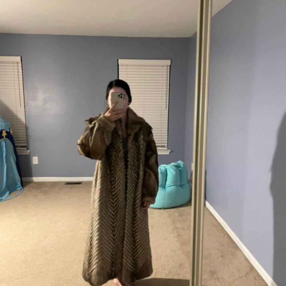 real fur coat